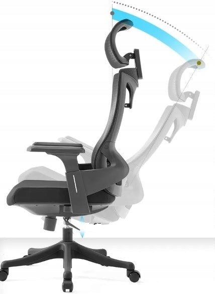 OFFICE CHAIR SWIVEL OFFICE CHAIR BLACK ERGONOMIC MESH MATERIAL Manufacturer code FOTEL BIUROWY OBROTOWY KRZESŁO BIUROWE CZARNY