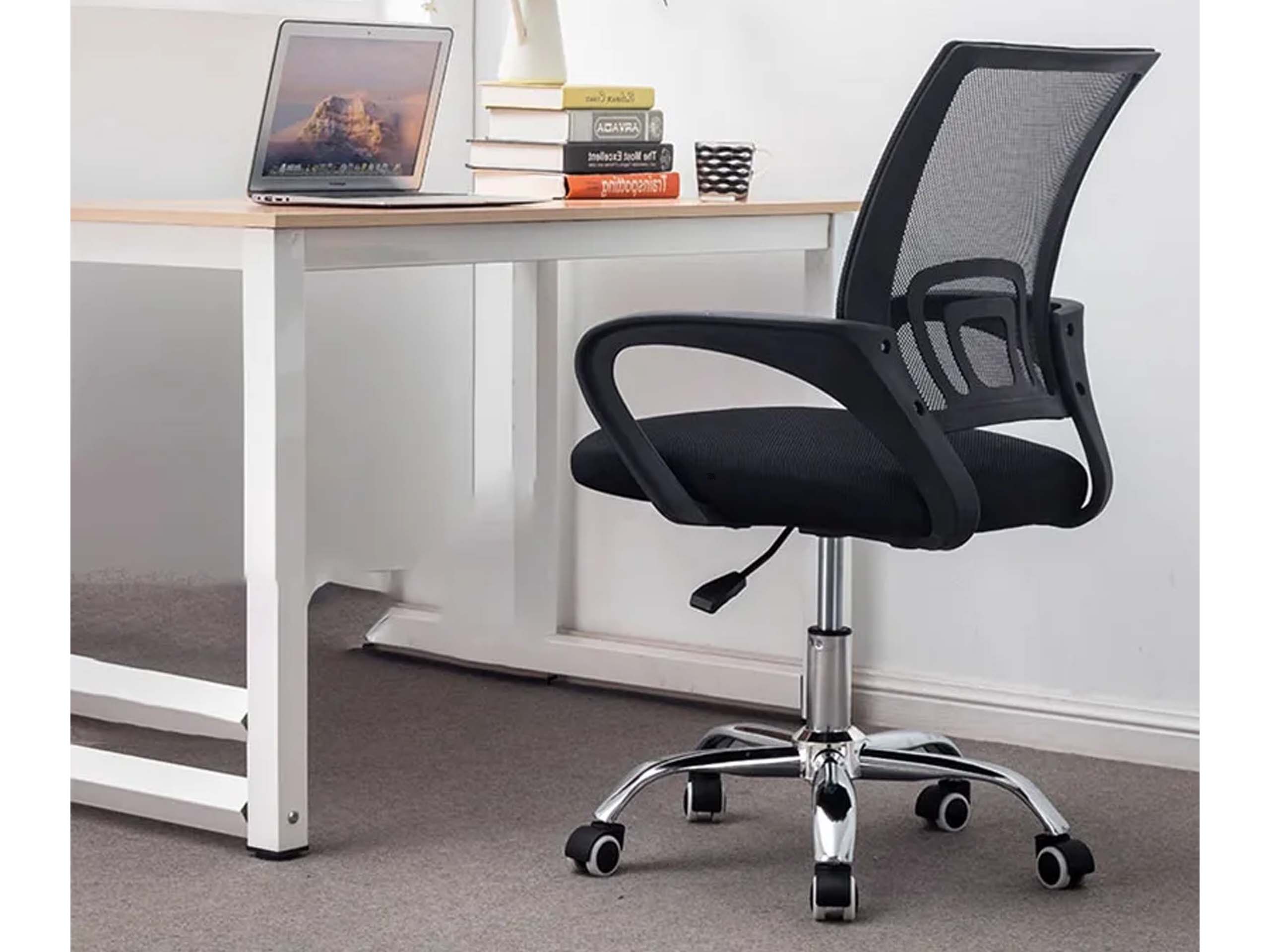 OFFICE CHAIR SWIVEL OFFICE CHAIR FOR COMPUTER MICRO MESH 150KG Furniture depth 48 cm