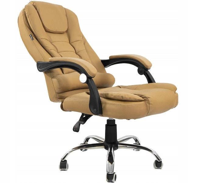 OFFICE CHAIR SWIVEL OFFICE CHAIR FOR OFFICE ROOM ADJUSTABLE BEIGE Medical device no
