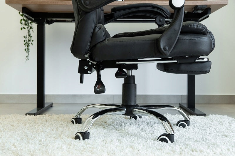 OFFICE CHAIR SWIVEL OFFICE CHAIR FOR OFFICE ROOM BLACK Brand Care Life