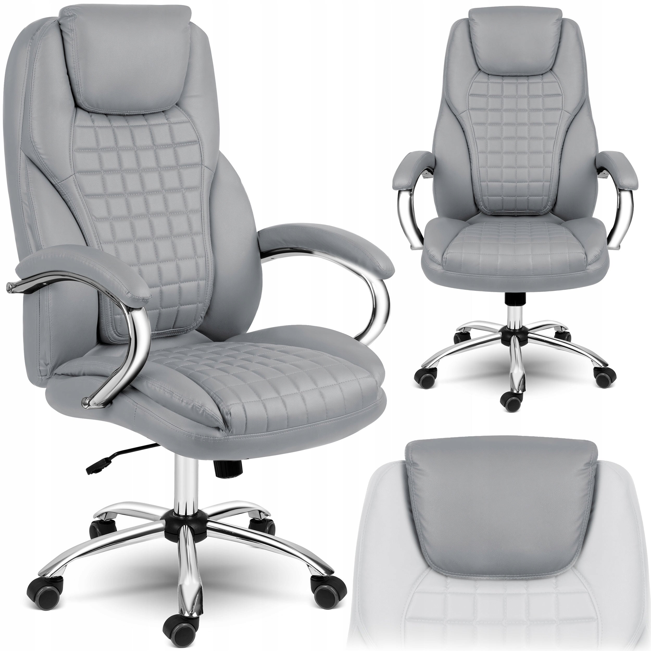 OFFICE CHAIR SWIVEL OFFICE CHAIR GREY SOFOTEL PREMIUM BATORY