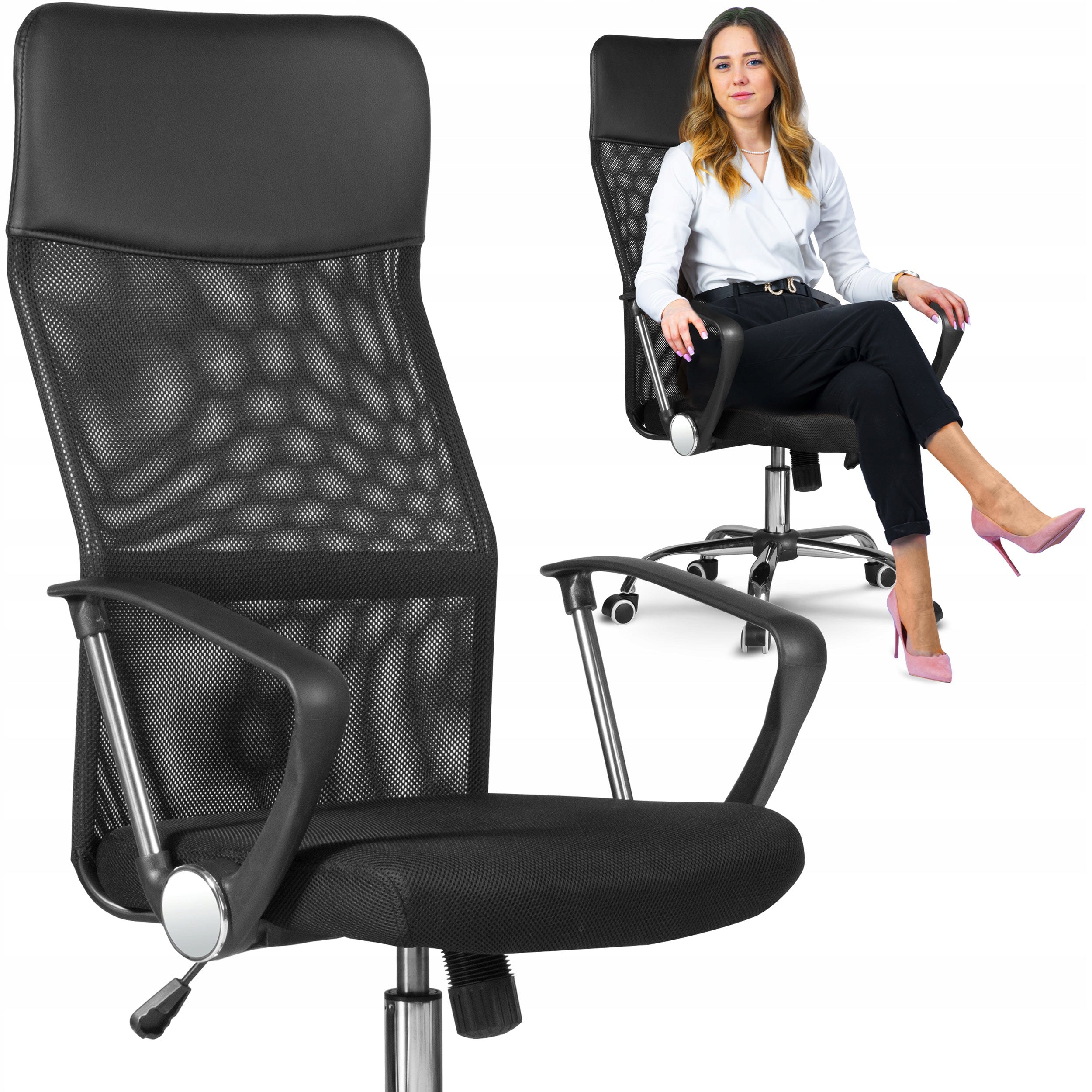 OFFICE CHAIR SWIVEL OFFICE CHAIR MICRO MESH REINFORCED CONSTRUCTION