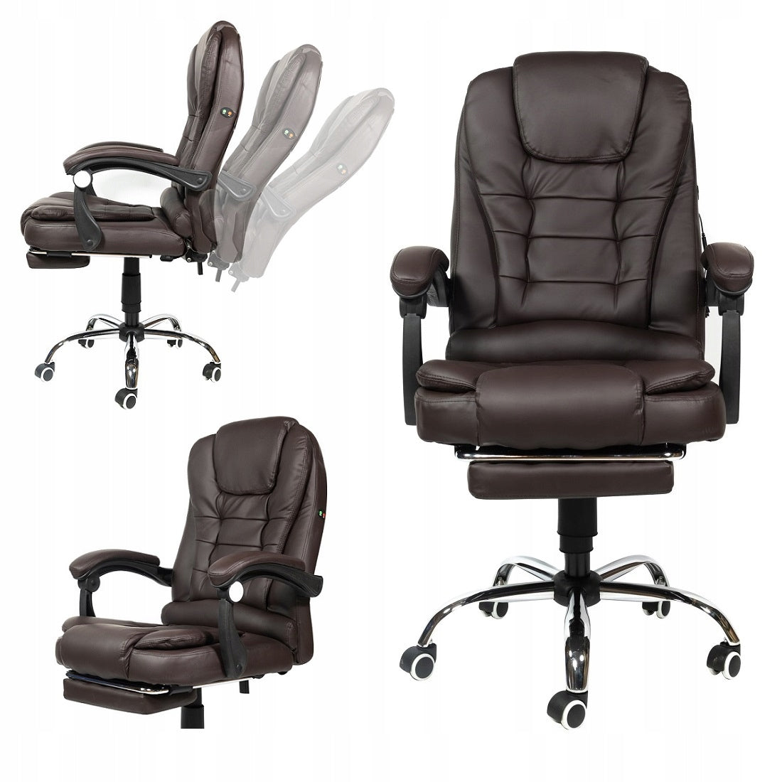 OFFICE CHAIR SWIVEL OFFICE CHAIR WITH FOOTREST MASSAGER