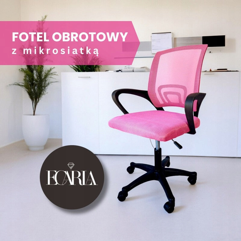 OFFICE CHAIR SWIVEL OFFICE CHAIR WITH MICRO MESH FOR DESK PINK Packaging status original