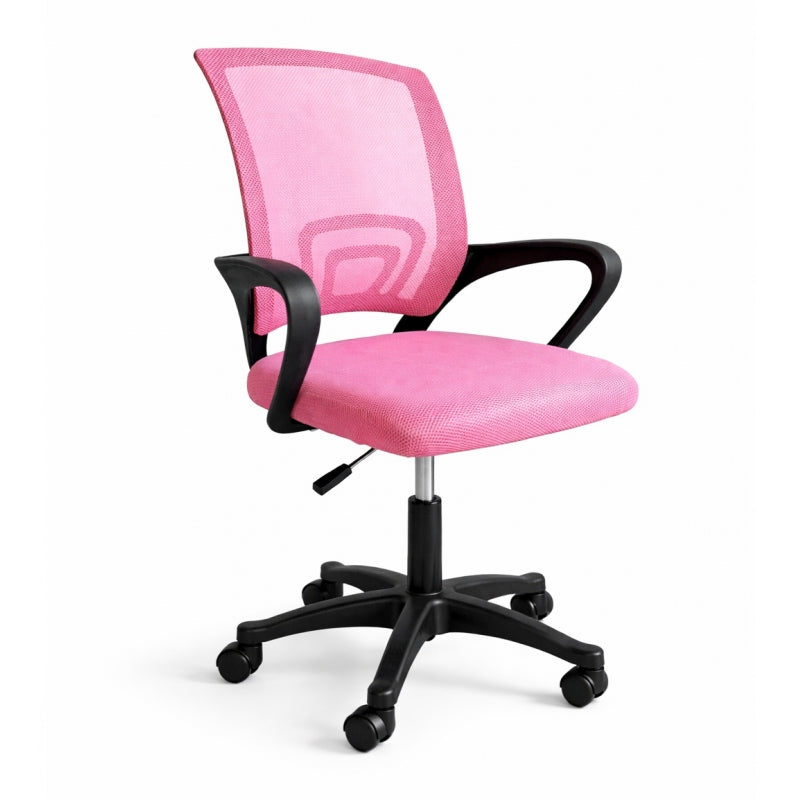 OFFICE CHAIR SWIVEL OFFICE CHAIR WITH MICRO MESH FOR DESK PINK