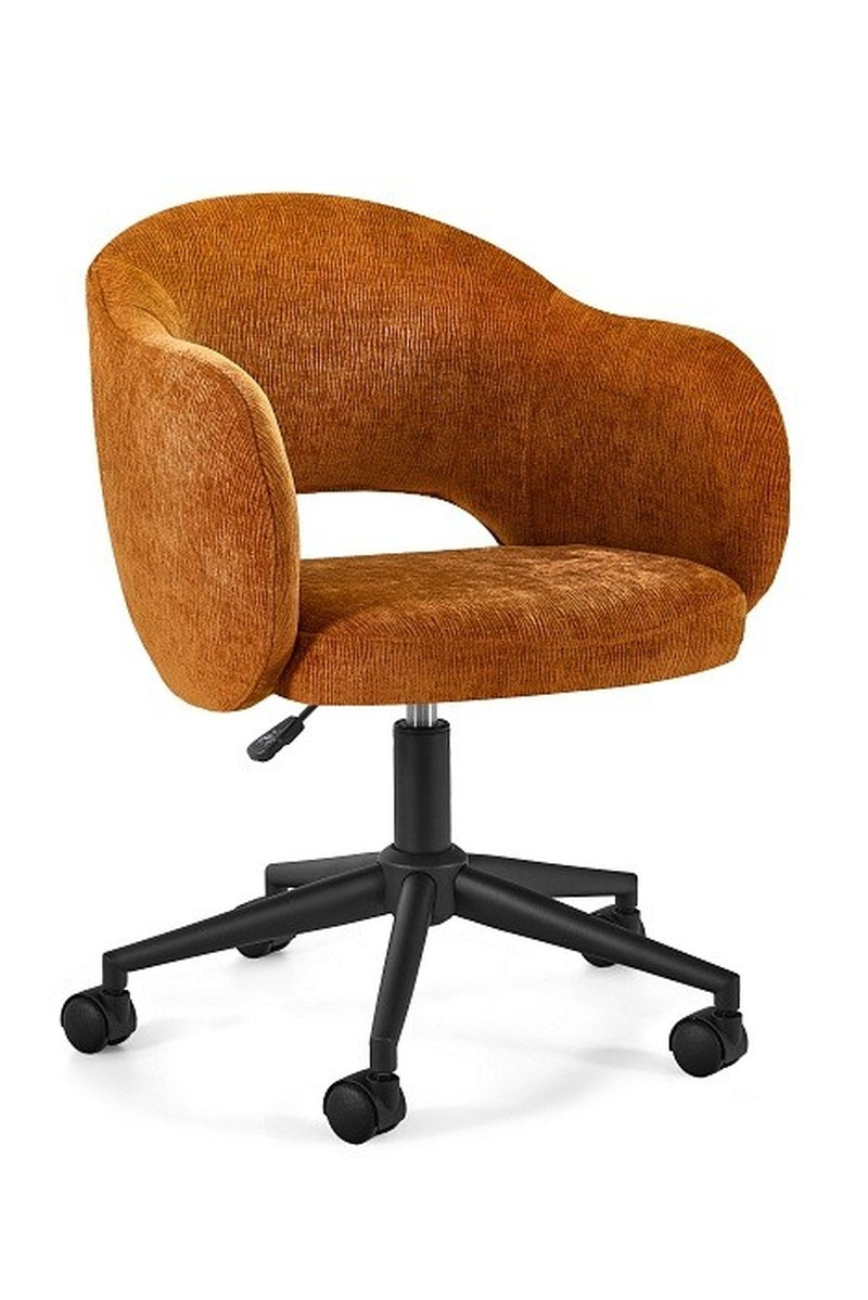 OFFICE CHAIR SWIVEL STILO ORANGE FABRIC CHAIR ADJUSTABLE