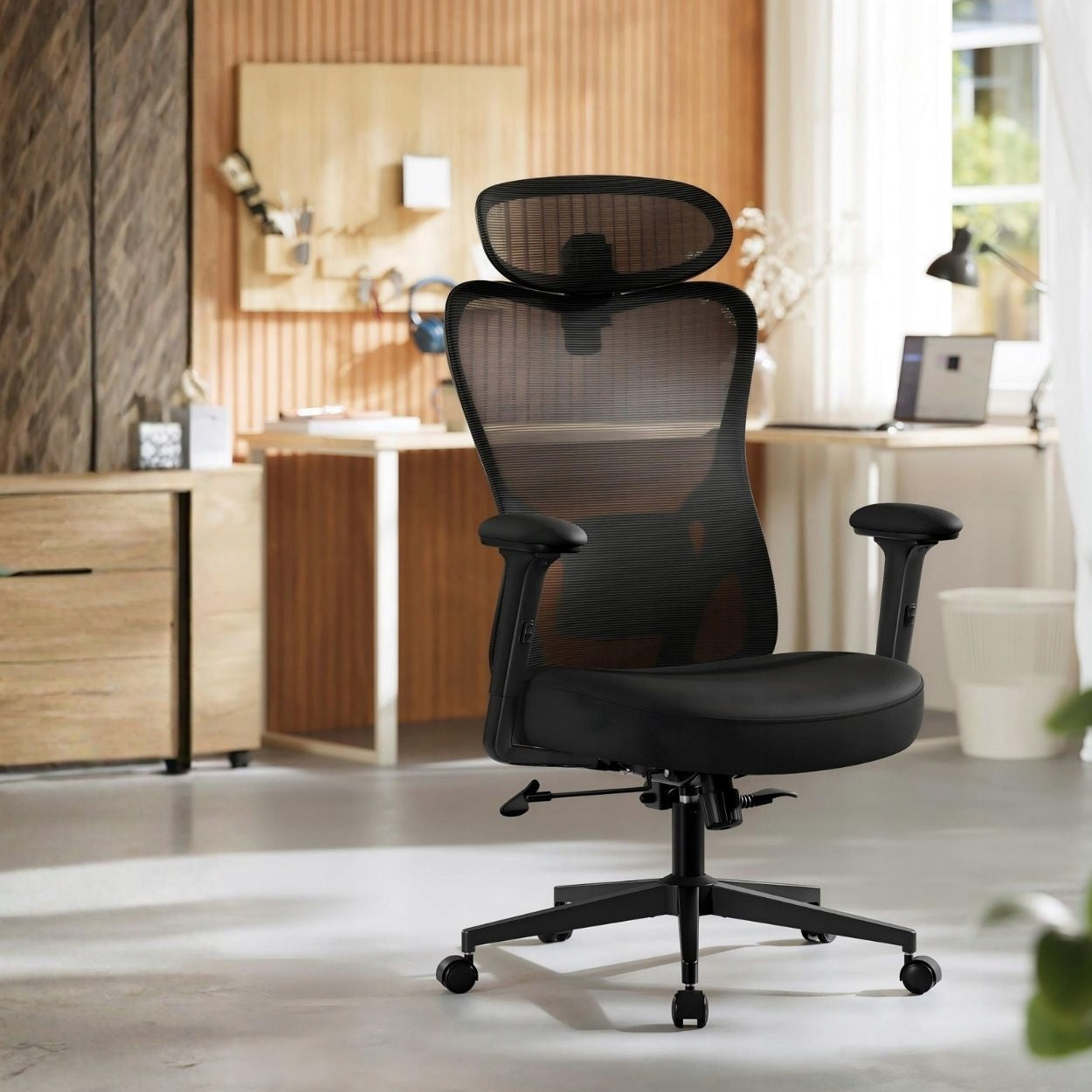 OFFICE CHAIR SWIVEL ergonomic chair black adjustable computer Medical device no