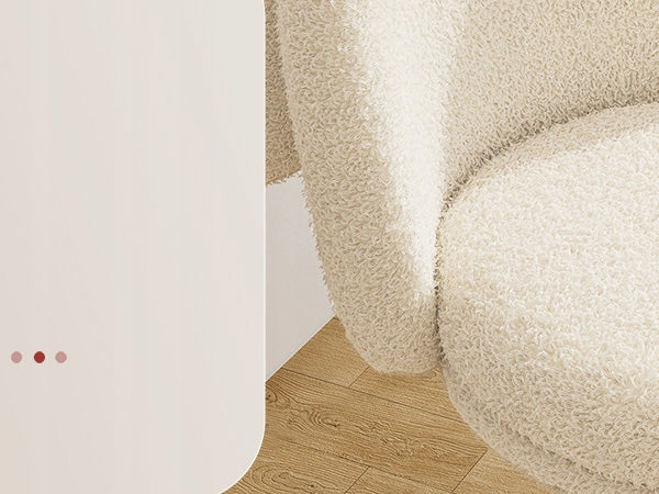 OFFICE CHAIR Swivel without Armrests ADJUSTABLE Teddy-Plusz White Brand Comhoma