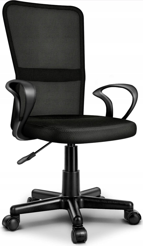 OFFICE CHAIR TRESKO BLACK SWIVEL ADJUSTABLE HEIGHT