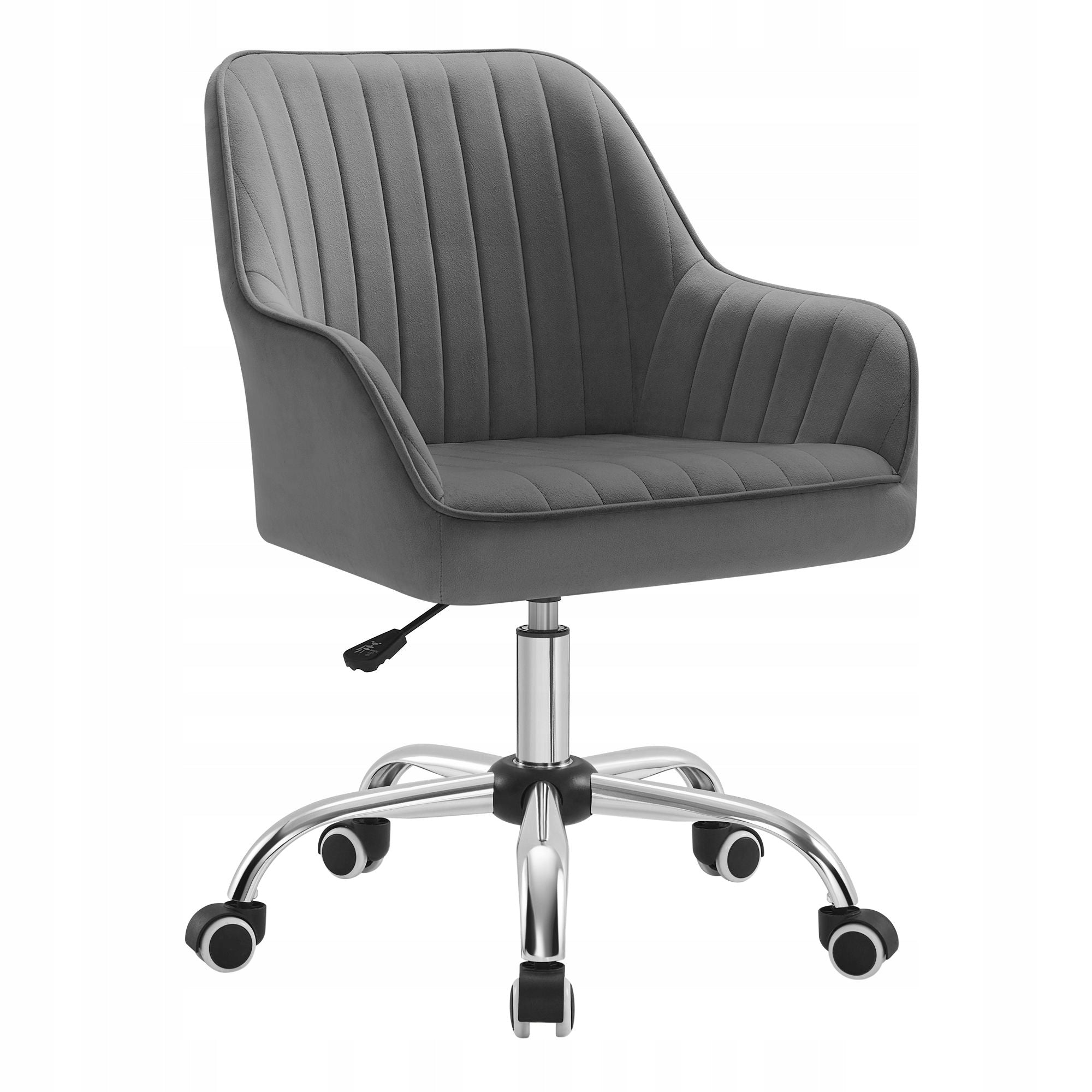 OFFICE CHAIR UPHOLSTERED GREY desk chair on wheels