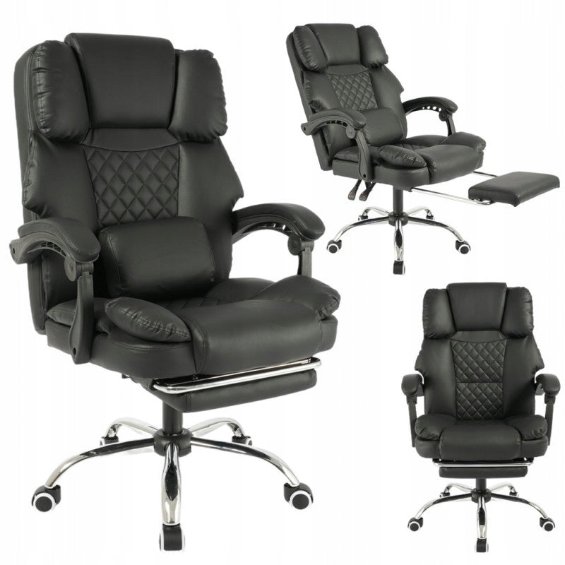 OFFICE CHAIR WITH FOOTREST AND MASSAGER COMFORTABLE FOR OFFICE COMFORTABLE Manufacturer code Fotel komputerowy zagłówek masaż regulacja 72