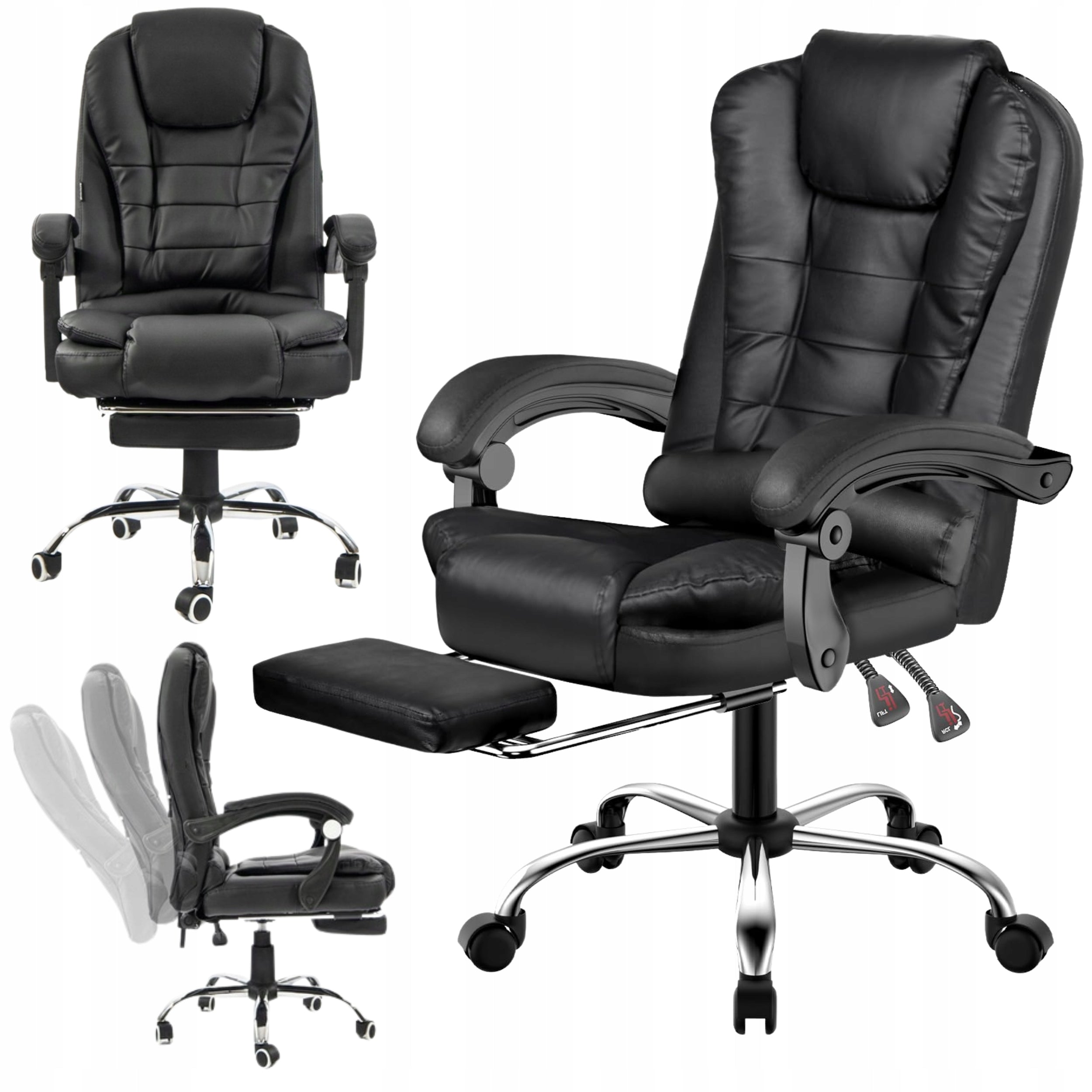 OFFICE CHAIR WITH MASSAGE SWIVEL ERGONOMIC FOOTREST ADJUSTMENT SALE