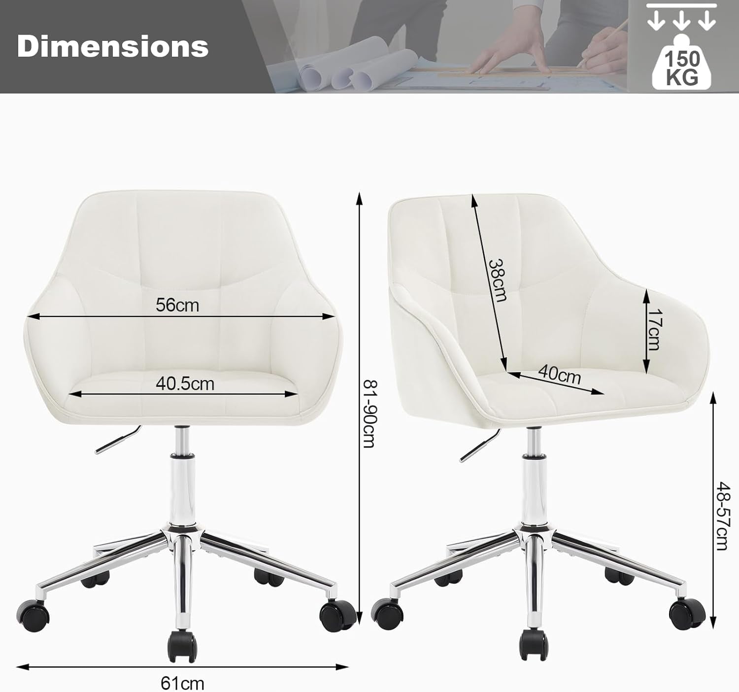 OFFICE CHAIR Woltu beige Manufacturer code BS145CM