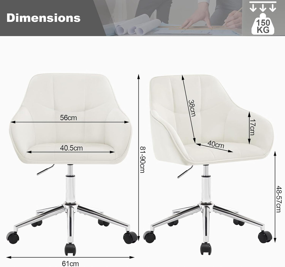 OFFICE CHAIR Woltu beige Manufacturer code BS145CM