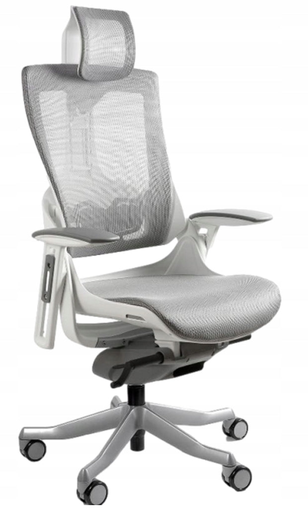 OFFICE CHAIR adjustable WAU 2 MESH grey ERGO EAN (GTIN) 5908242405537