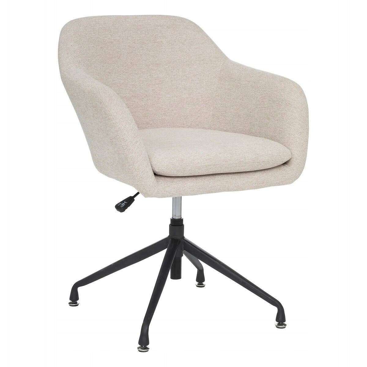OFFICE CHAIR beige COMFORTABLE WITH BACKREST adjustable seat SIPCA