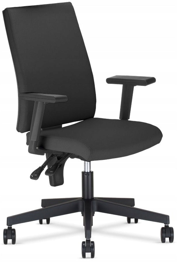 OFFICE DESK CHAIR SWIVEL I-LINE BLACK NS