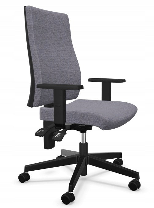 OFFICE DESK CHAIR SWIVEL I-LINE GREY NS