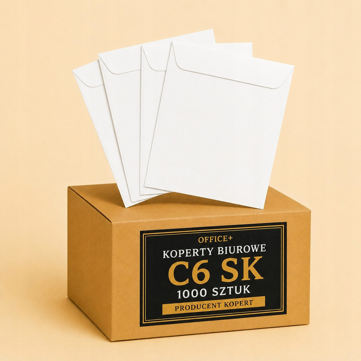 OFFICE ENVELOPES C6 SK WHITE - 1000 PIECES