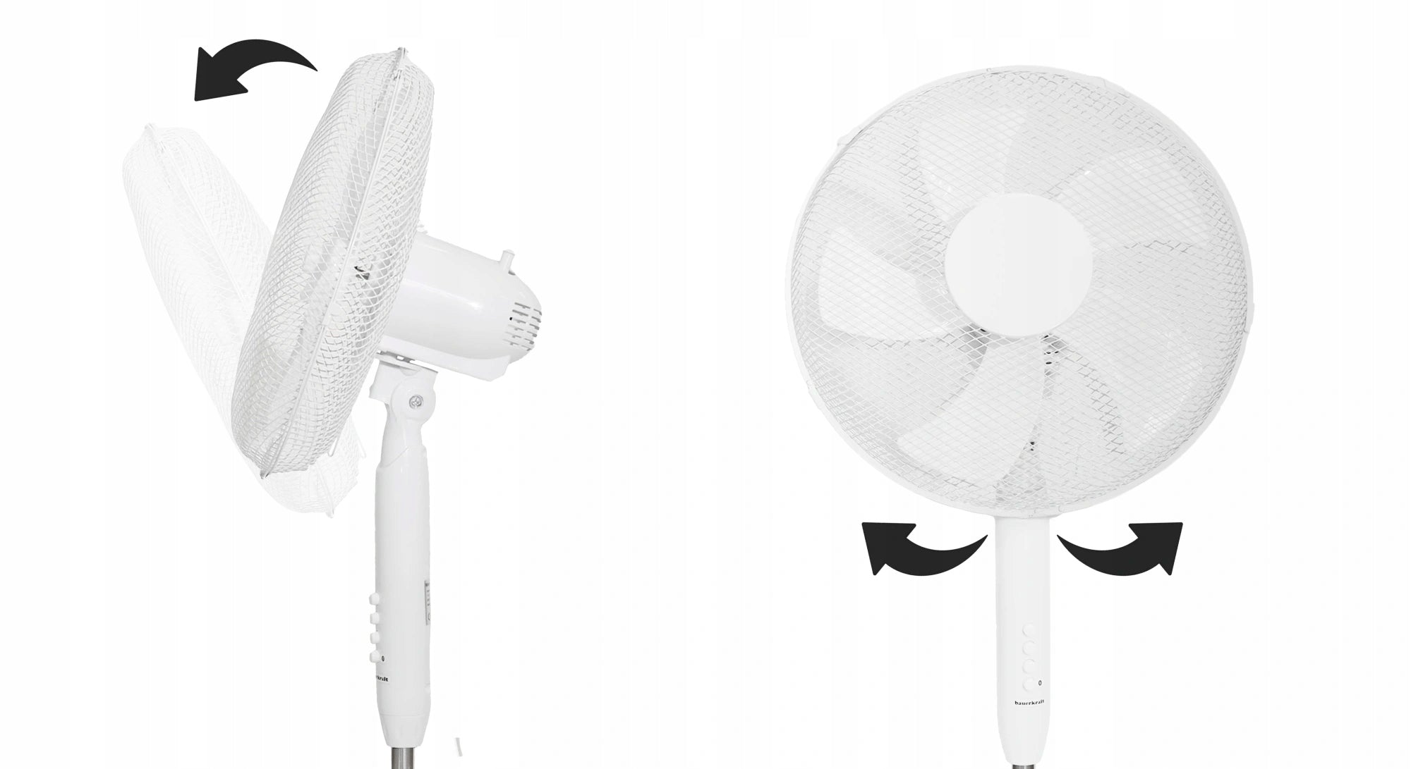 OFFICE FLOOR FAN STANDING WINDMILL 3 operating modes 5 blades QUIET Control mechanical