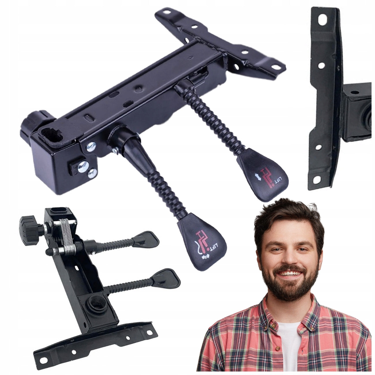OFFICE GAMING CHAIR MECHANISM SWIVEL TILTING ADJUSTMENT