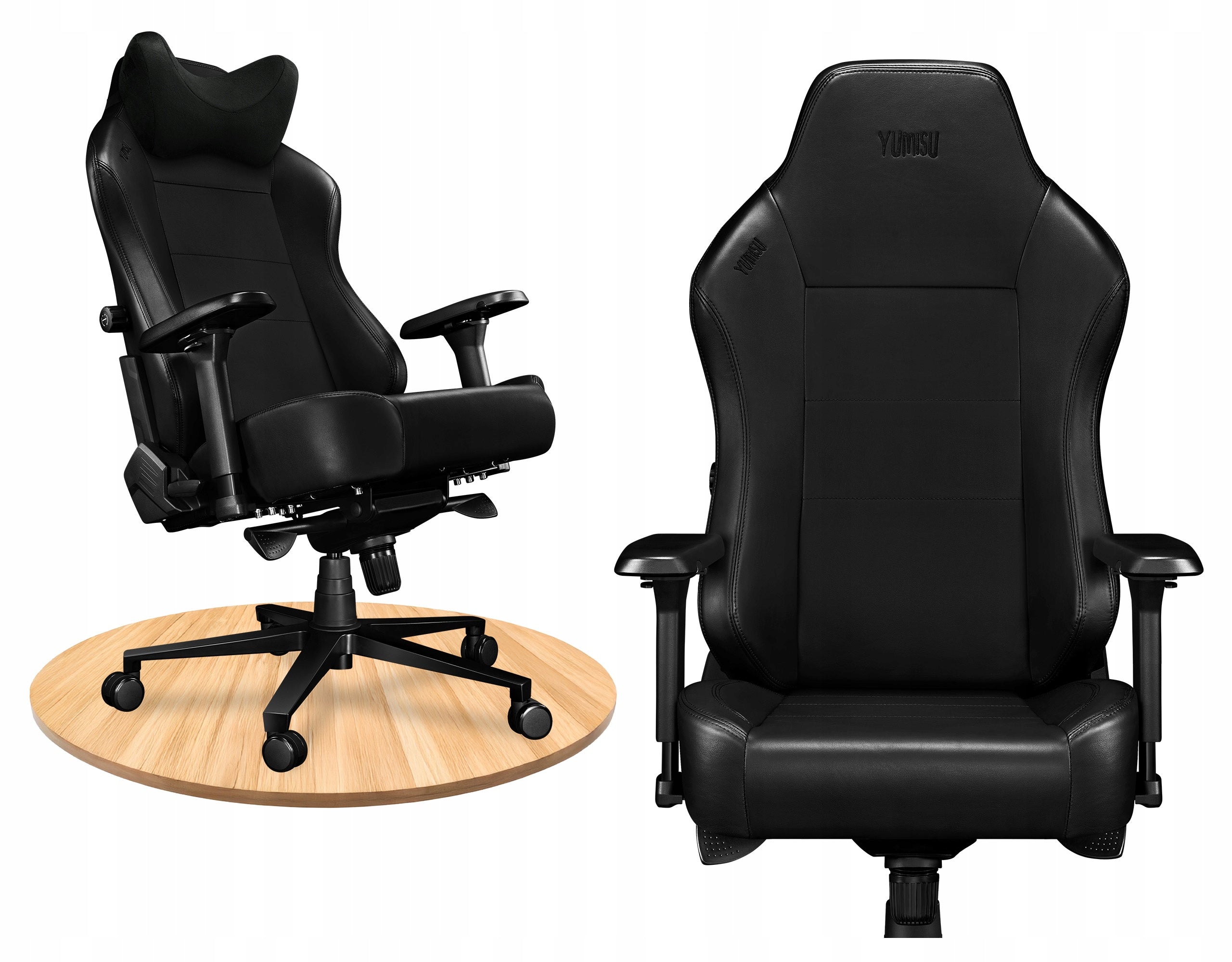OFFICE SWIVEL CHAIR ADJUSTABLE DESK CHAIR PU LEATHER 150kg XL