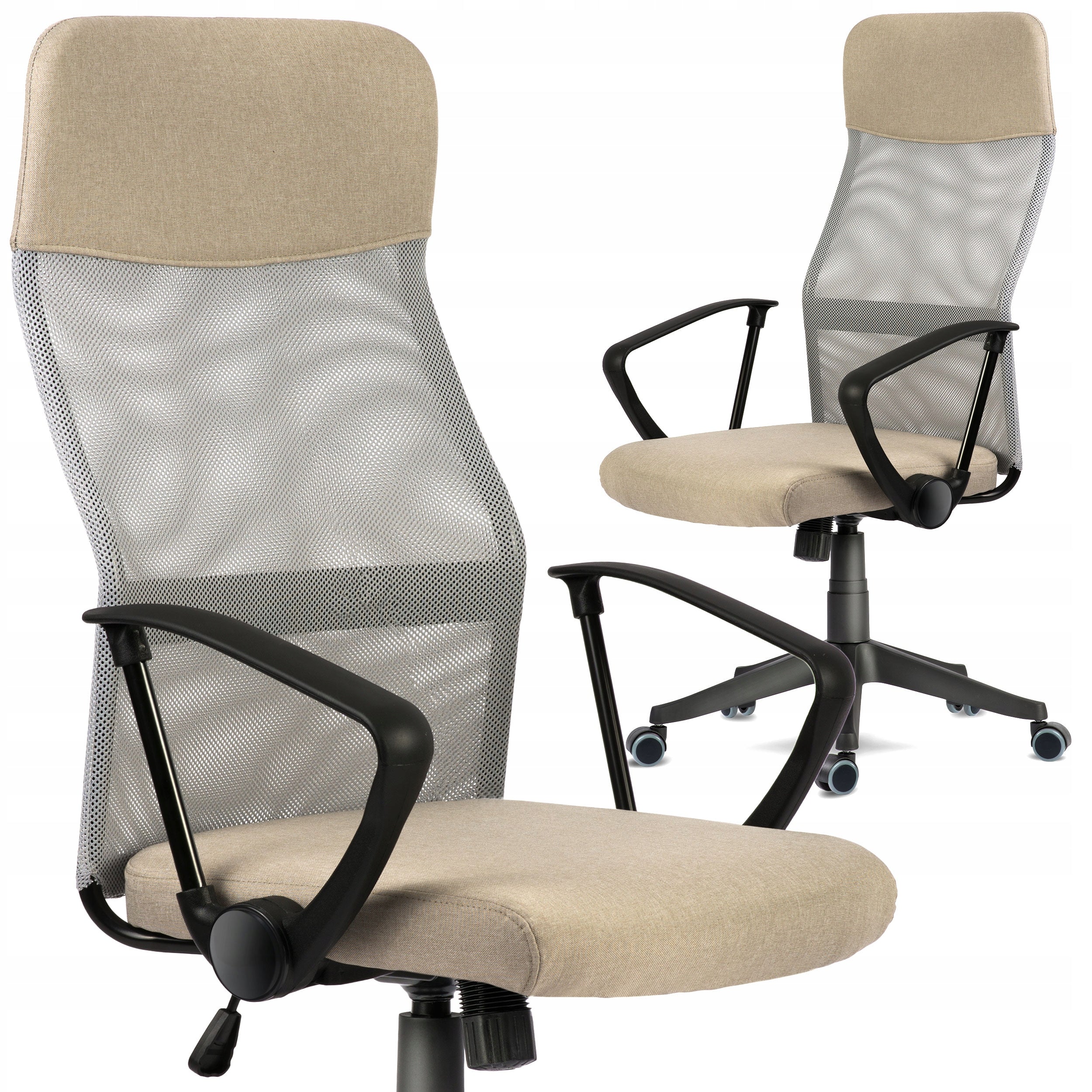 OFFICE SWIVEL CHAIR ADJUSTABLE ERGONOMIC FABRIC OFFICE CHAIR
