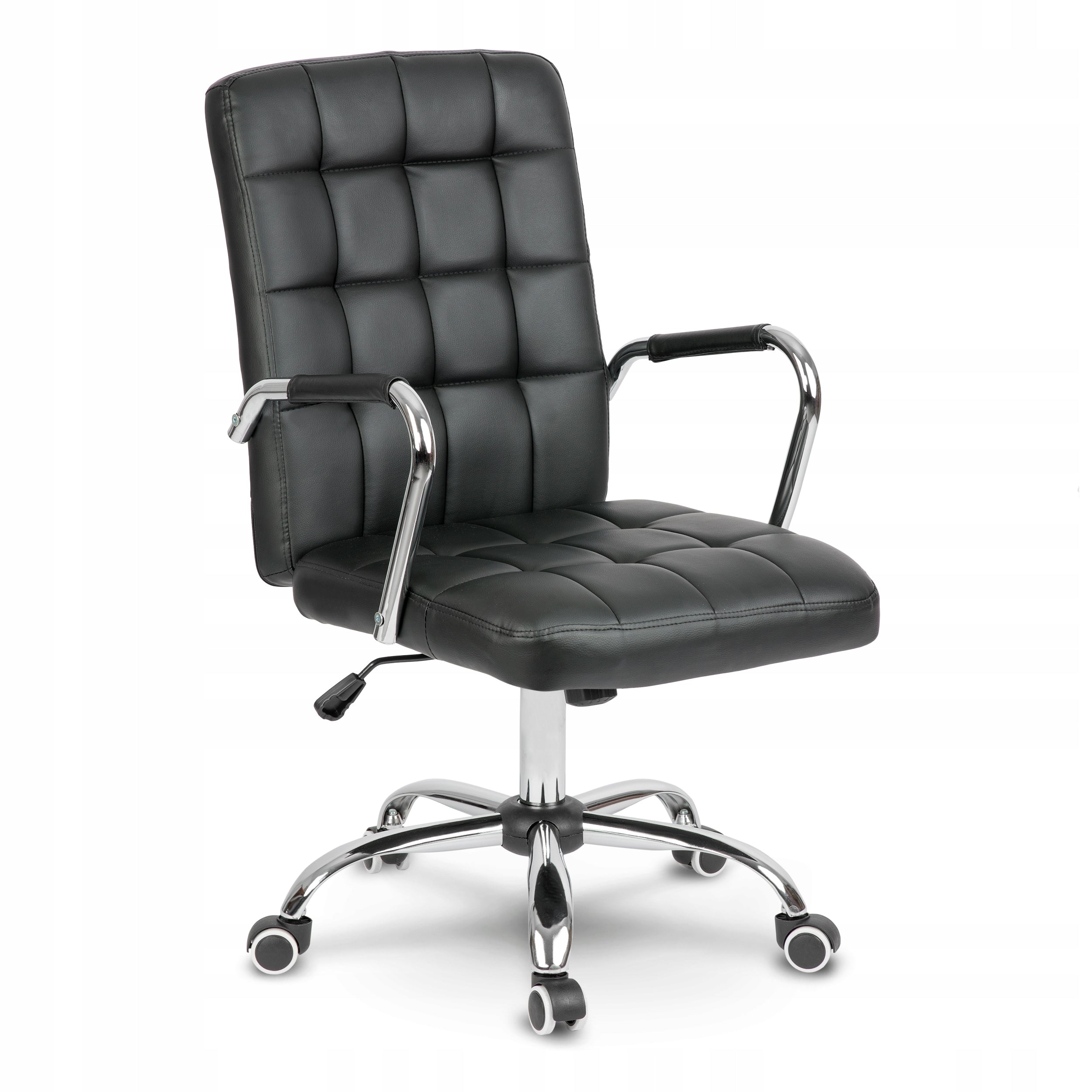 OFFICE SWIVEL CHAIR ADJUSTABLE FOR DESK OFFICE SWIVEL CHAIR BLACK