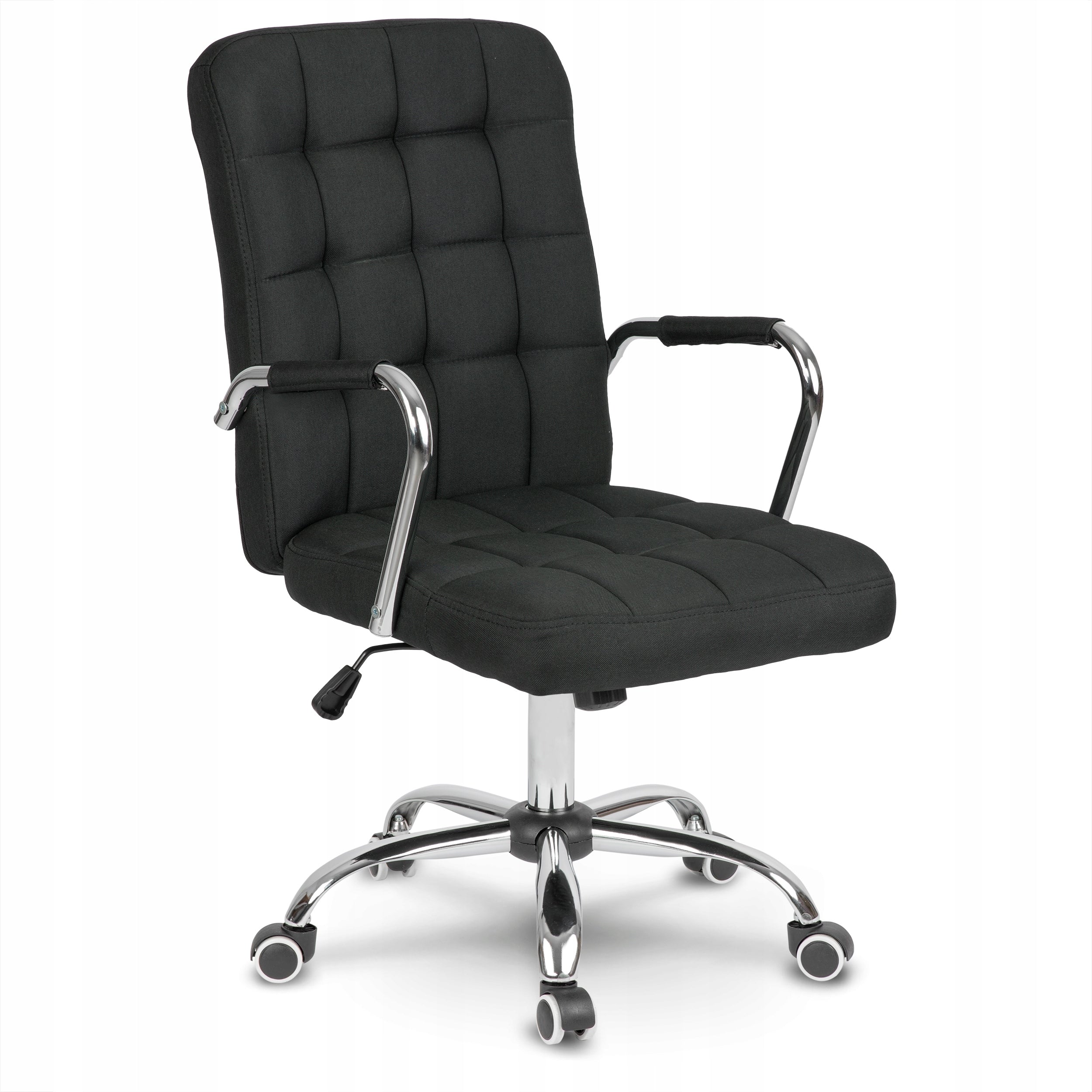 OFFICE SWIVEL CHAIR ADJUSTABLE FOR DESK OFFICE SWIVEL CHAIR BLACK