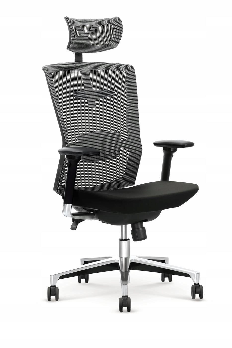 OFFICE SWIVEL CHAIR AMBASSADOR grey / black