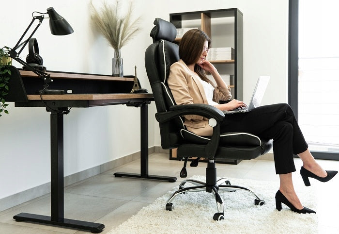 OFFICE SWIVEL CHAIR BLACK SWIVEL CHAIR FOR DESK WITH HEADREST Medical device no
