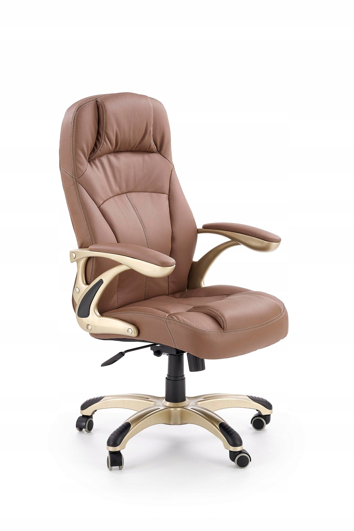 OFFICE SWIVEL CHAIR CARLOS BROWN HALMAR Upholstery color brown