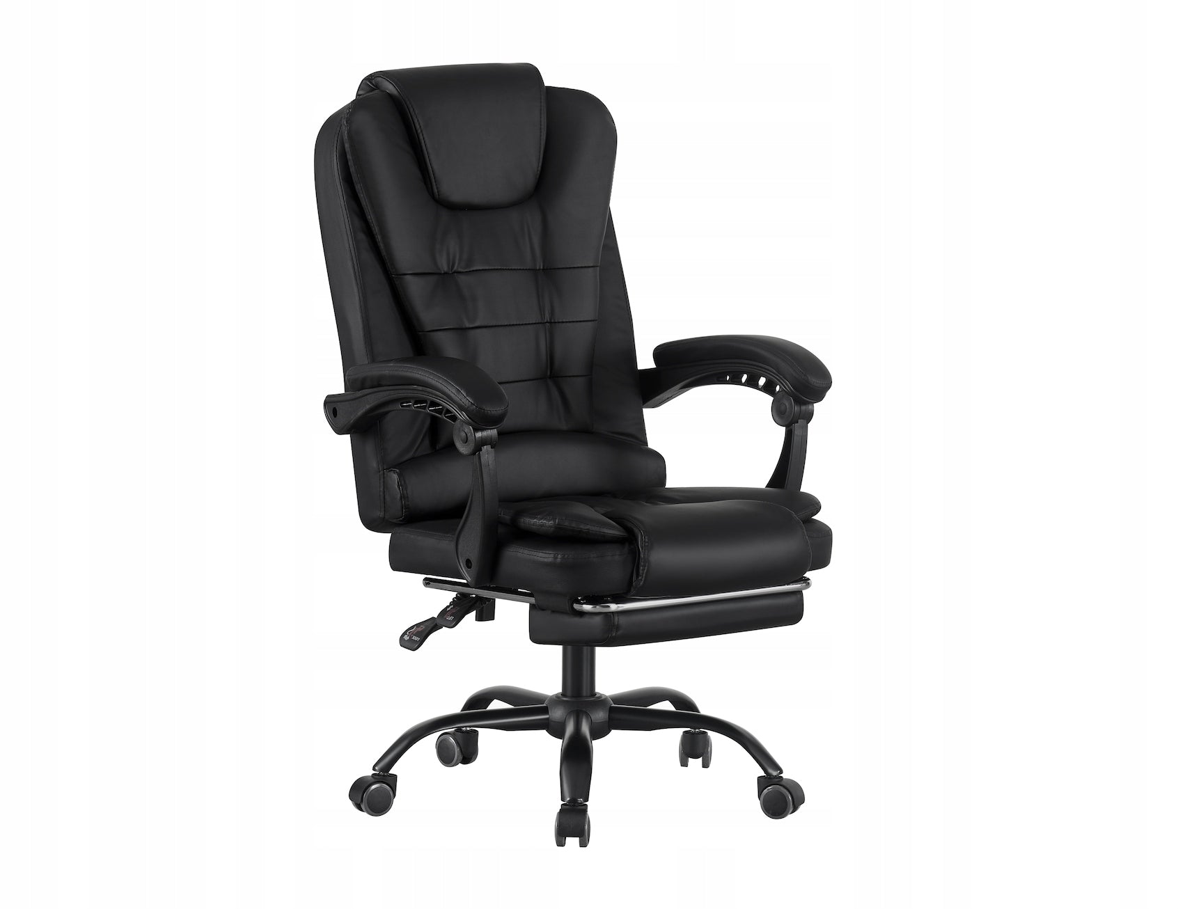 OFFICE SWIVEL CHAIR ELEGANT COMFORTABLE BEMVENDI WITH FOOTREST – BLACK Brand no brand