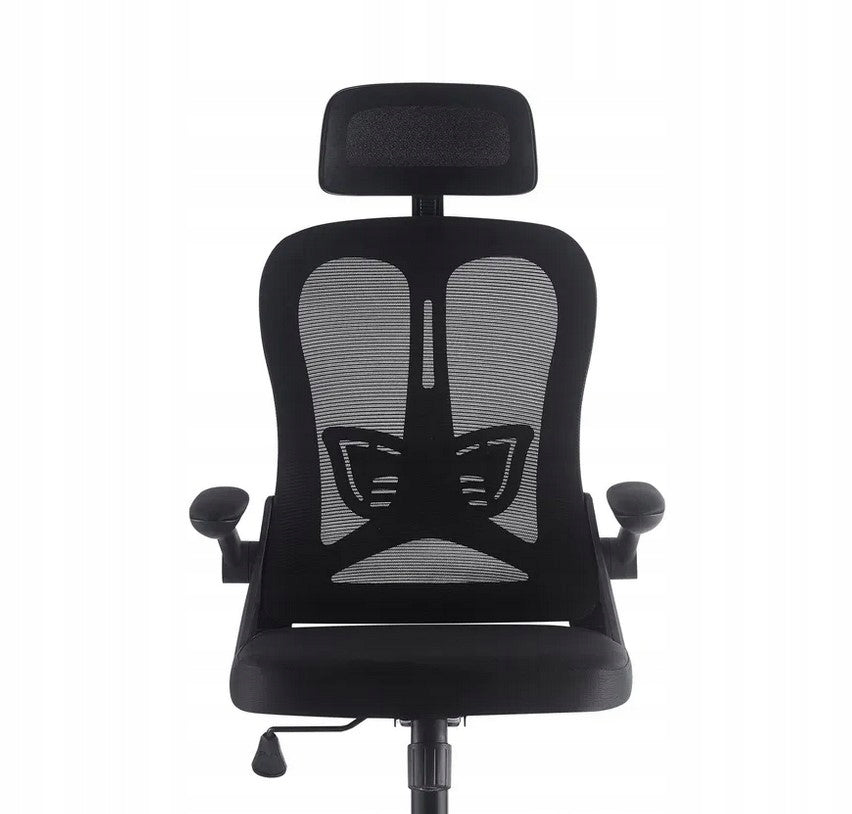 OFFICE SWIVEL CHAIR ERGONOMIC BLACK QUALITY MESH COMFORT EAN (GTIN) 5907131282020