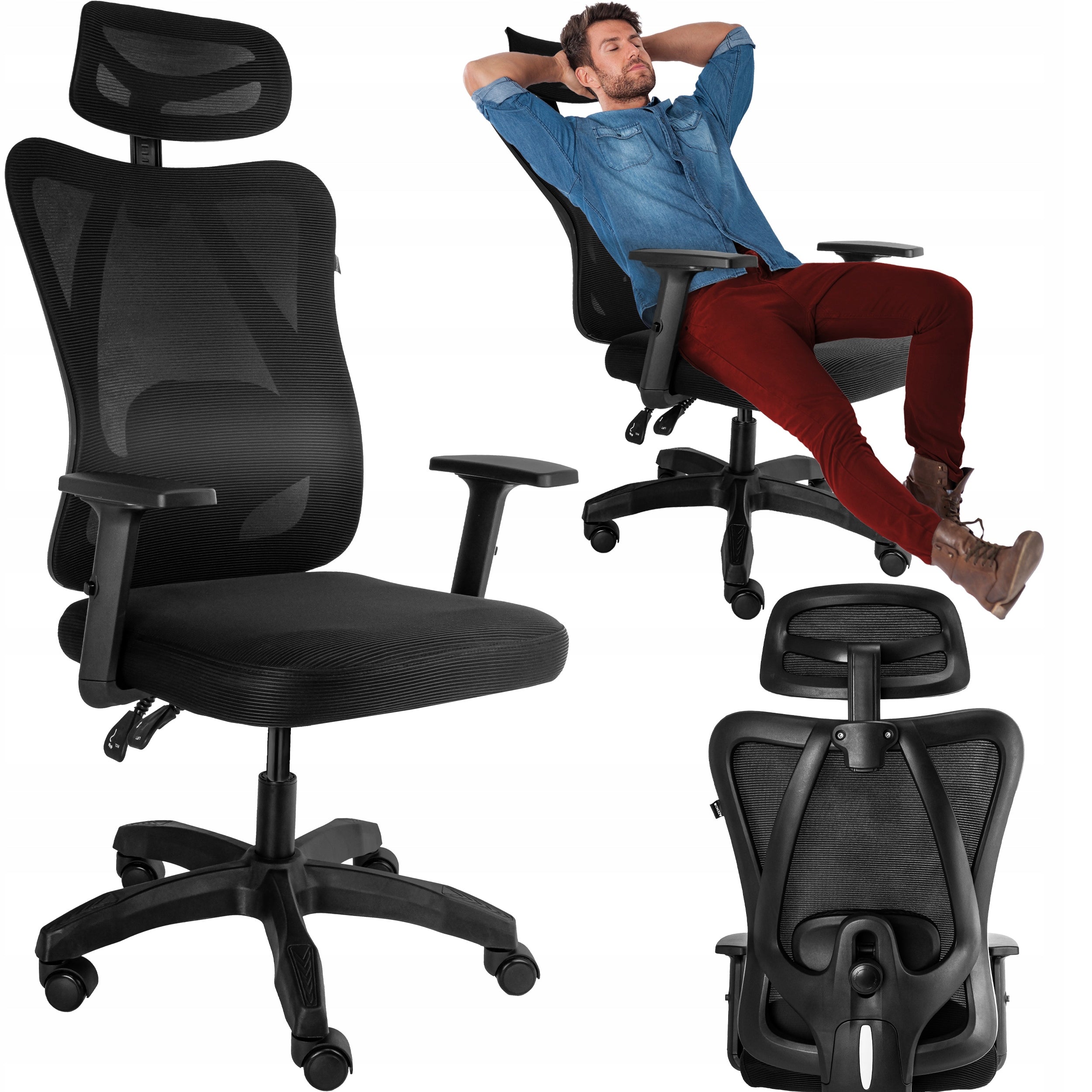 OFFICE SWIVEL CHAIR ERGONOMIC OFFICE SWIVEL CHAIR ADJUSTABLE