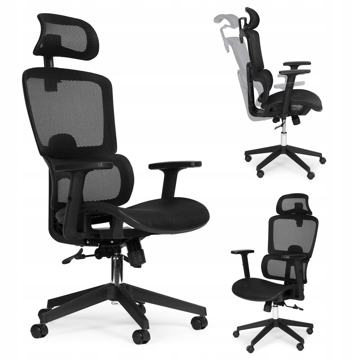 OFFICE SWIVEL CHAIR EXCLUSIVE PREMIUM OFFICE CHAIR MODERNHOME BLACK