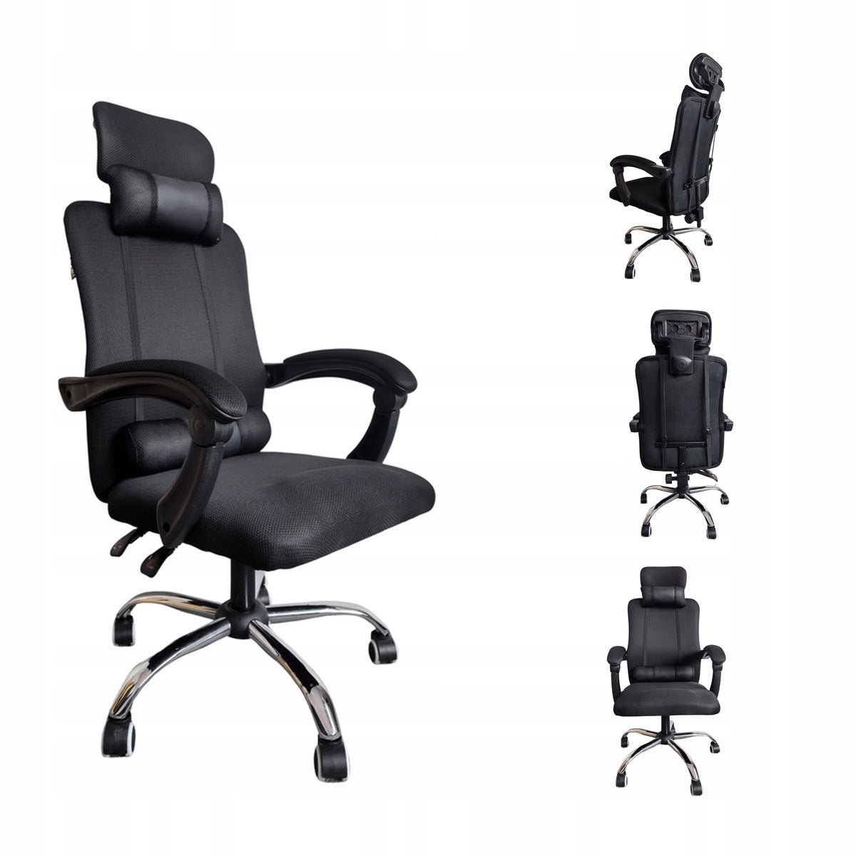 OFFICE SWIVEL CHAIR FOR DESK OFFICE CHAIR ERGONOMIC BLACK GPX