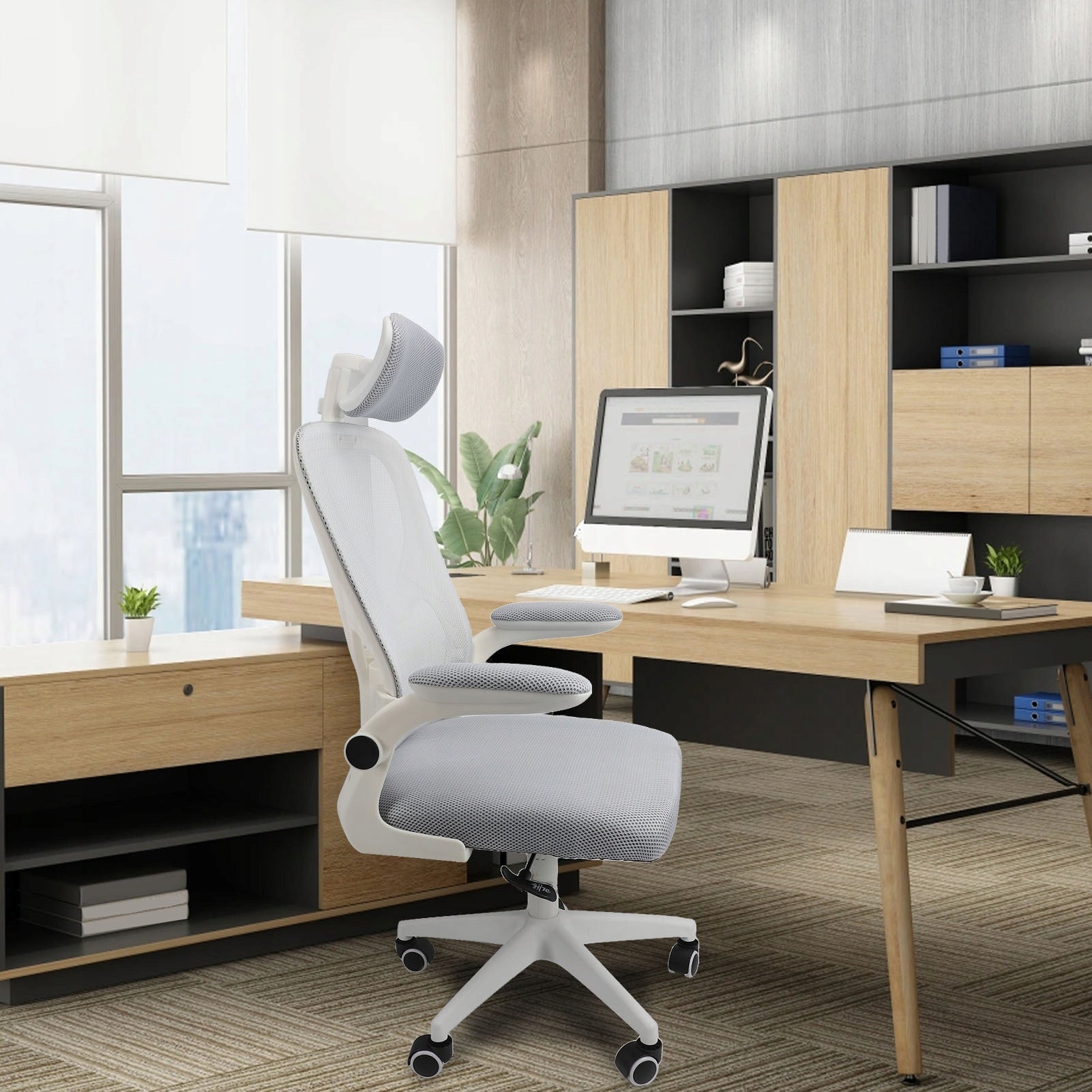 OFFICE SWIVEL CHAIR FOR OFFICE ADJUSTABLE MAXIMUM LOAD 150 KG Packaging status original