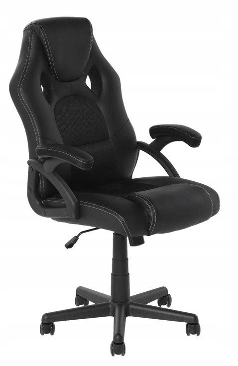 OFFICE SWIVEL CHAIR GAMING STIG BLACK Seat depth 51 cm
