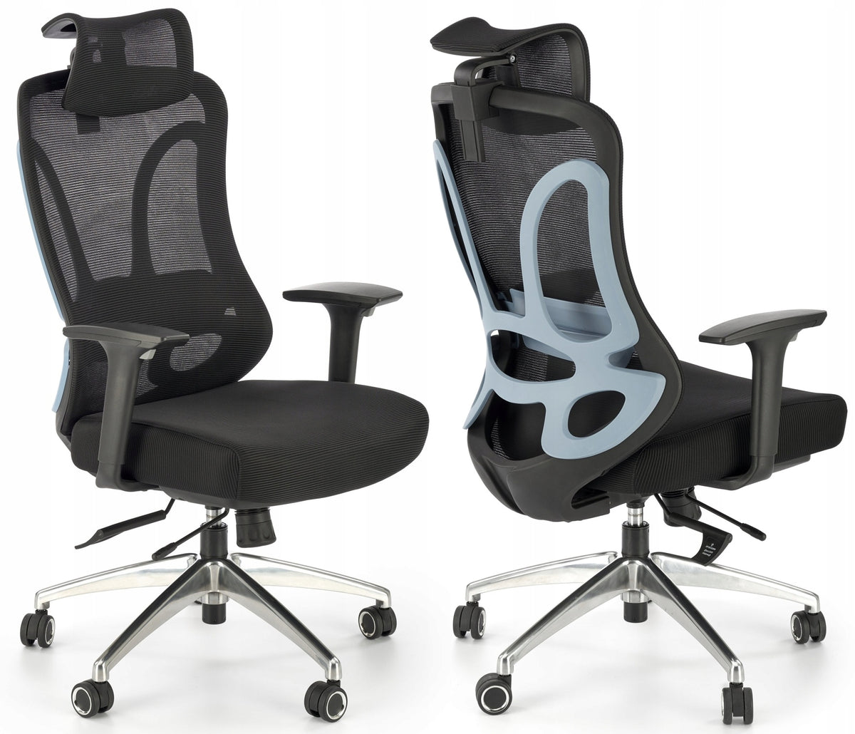 OFFICE SWIVEL CHAIR GILBERTO BLACK HALMAR
