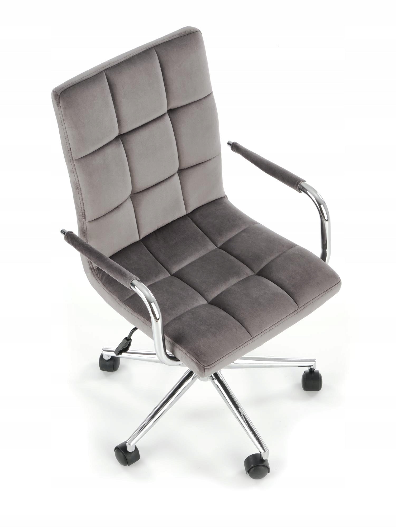 OFFICE SWIVEL CHAIR GONZO VELVET GREY HALMAR Brand Halmar