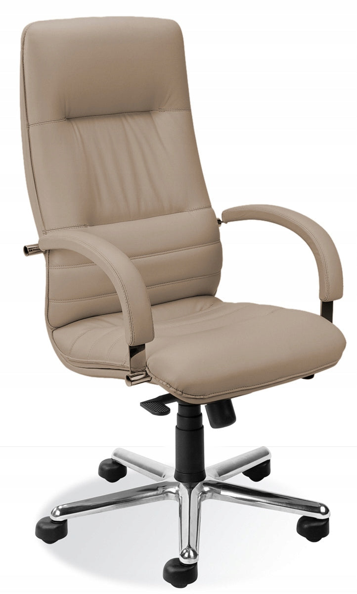 OFFICE SWIVEL CHAIR LINEA STEEL BEIGE NOWY STYL