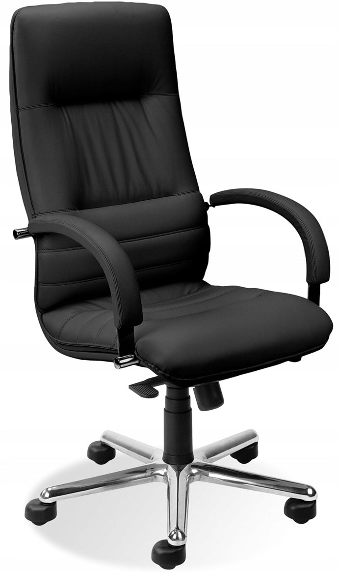OFFICE SWIVEL CHAIR LINEA STEEL BLACK NOWY STYL
