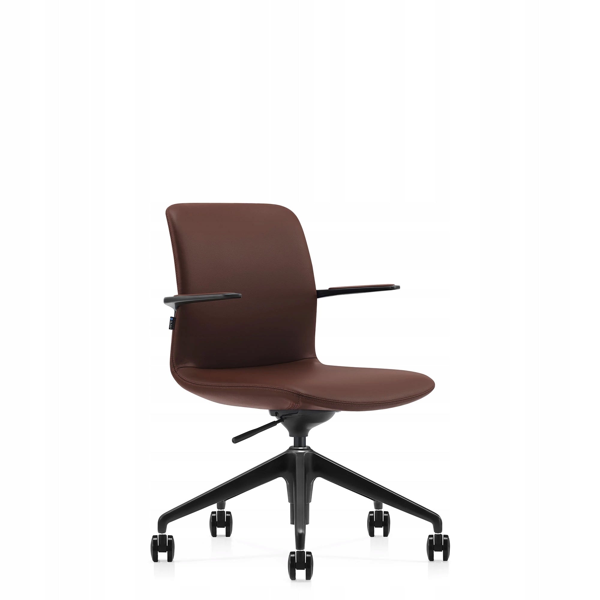 OFFICE SWIVEL CHAIR LUXO BROWN LEATHER CHAIR FOR OFFICE
