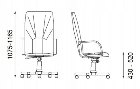 OFFICE SWIVEL CHAIR MANAGER BLACK NOWY STYL Manufacturer code MANAGER-KD TS06 TILT/C SP01