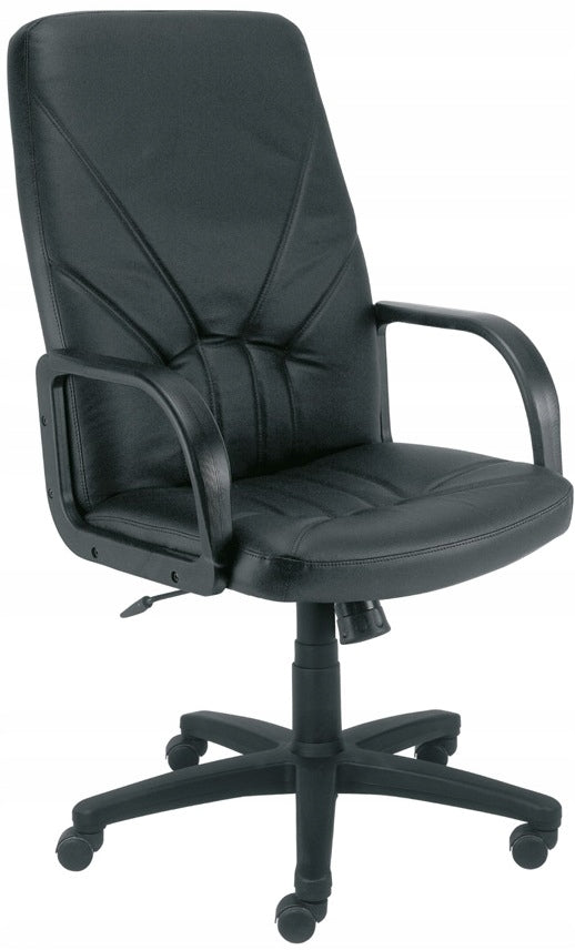 OFFICE SWIVEL CHAIR MANAGER BLACK NOWY STYL