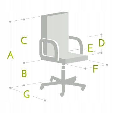 OFFICE SWIVEL CHAIR PORT 2 WHITE HALMAR Body color white