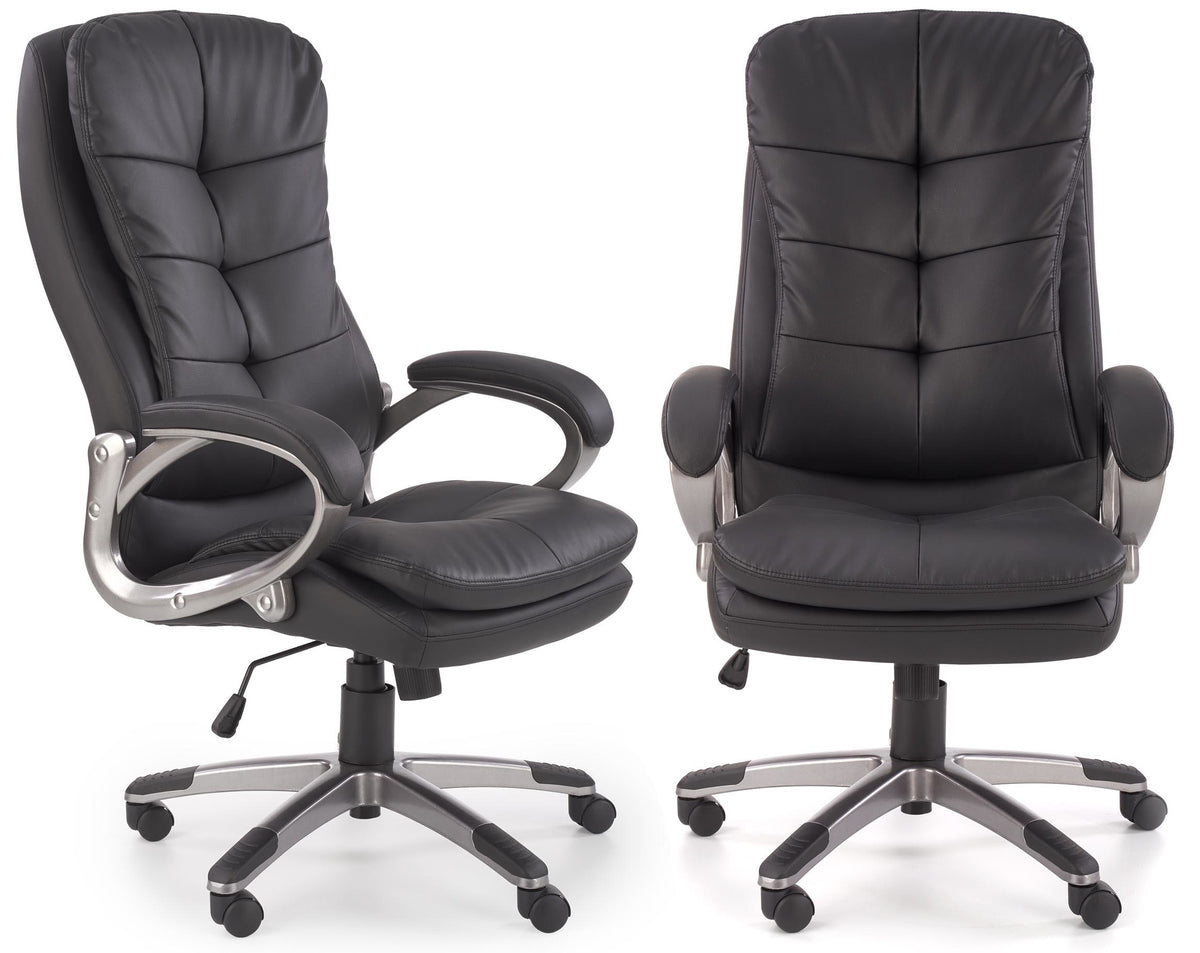 OFFICE SWIVEL CHAIR PRESTON BLACK HALMAR