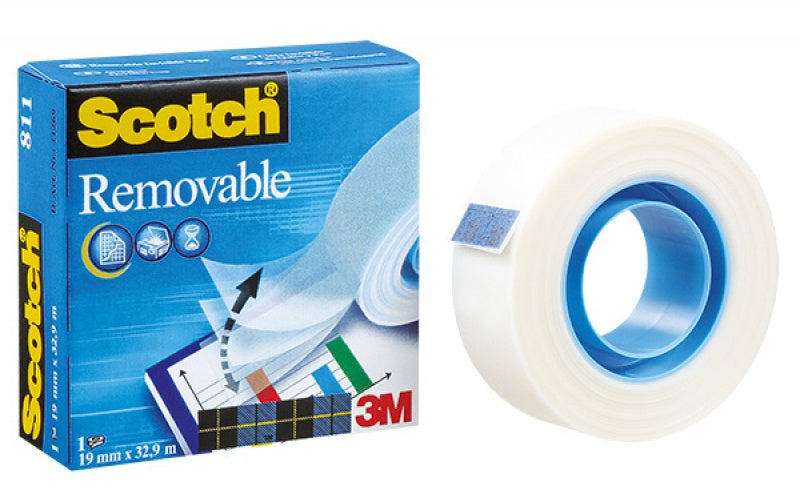 OFFICE TAPE FOR REPOSITIONING SCOTCH REMOVABLE