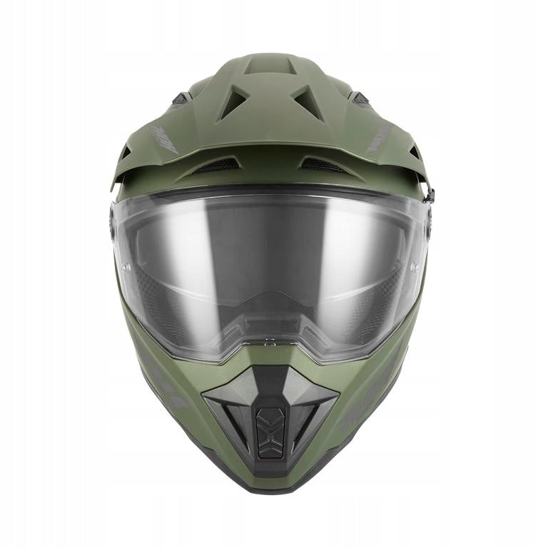 OFFROAD DUOSPORT HELMET NOX N350 GREEN MAT XXL Size XXL